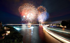 Konstanzer Seenachtsfest alljhrlich im August mit groem Feuerwerk. Foto: Achim Mende