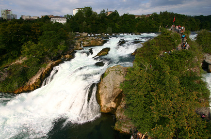 Der Rheinfall von Schaffhausen. Foto: Achim Mende