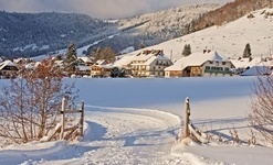 Bernau Schwarzwald: Winterwanderweg entlang der Bernauer Alb. ©Ute Maier