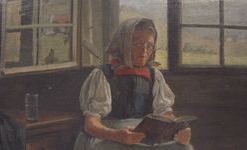 Mutter am Fenster von Hans Thoma