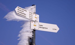 Eiszeit beim Winterwandern im Bernauer Hochtal. Foto: Ute Meier