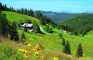Die Krunkelbach-Hütte ist auf 1.294 Metern eins der höchstgelegen Berggasthäuser im Schwarzwald. Foto: Claudia Grätsch